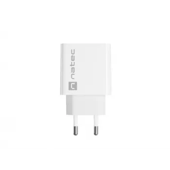 Indoor USB-C Fast Charger NATEC RIBERA 12V 20W Quick Charge 3.0 White