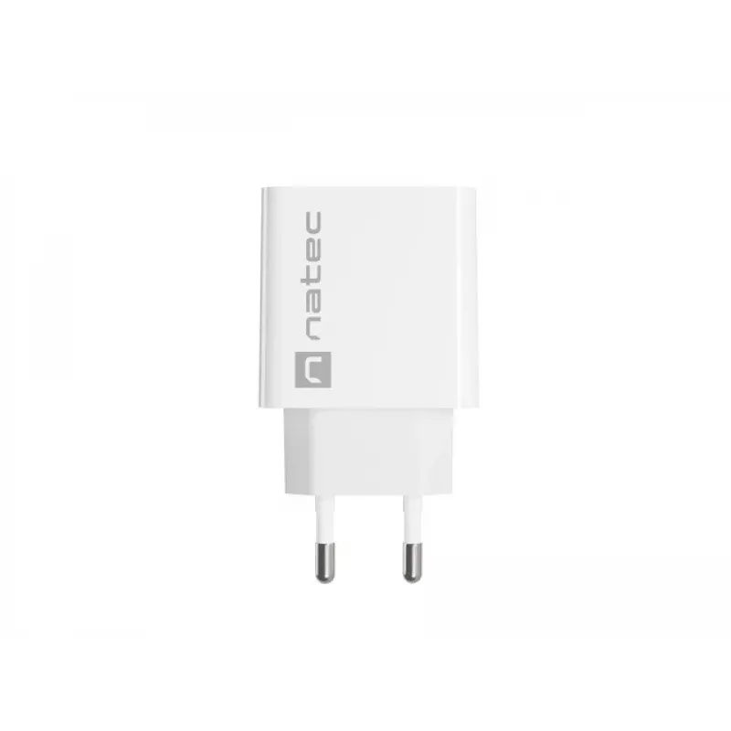 Indoor USB-C Fast Charger NATEC RIBERA 12V 20W Quick Charge 3.0 White