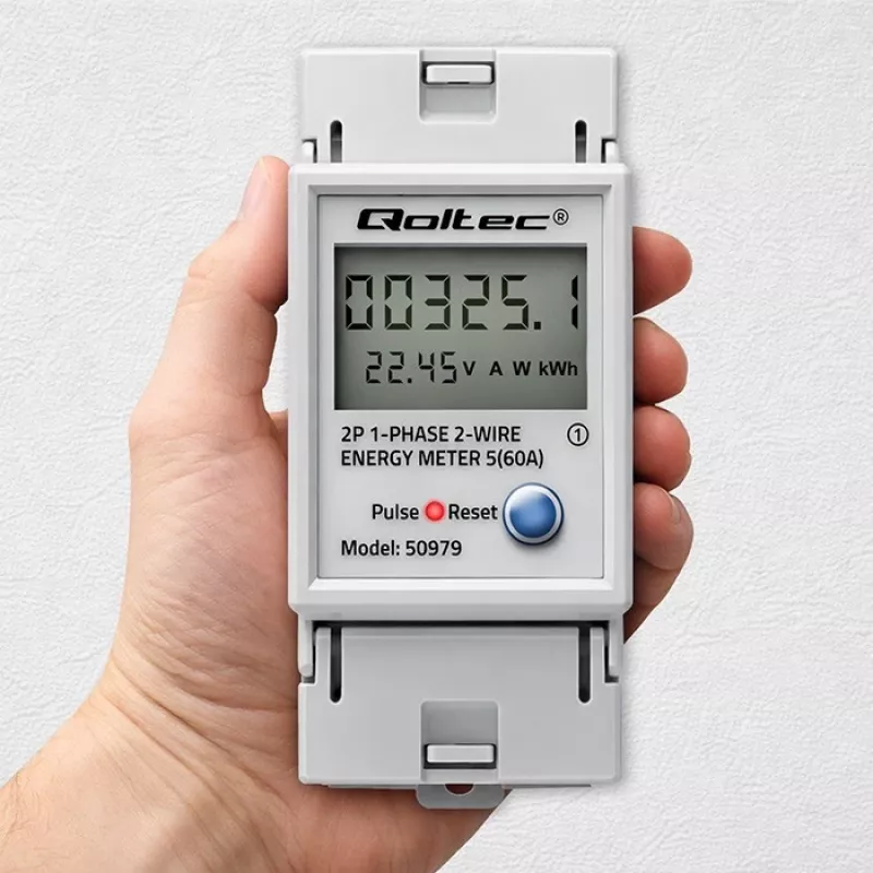 Energy meter QOLTEC Single-phase DIN-rail 230V (MPN 50979)
