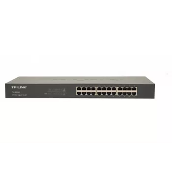 TP-Link 24-Port Gigabit Rackmount Network Switch, Unmanaged, Gigabit Ethernet (10/100/1000), Full duplex, Rack mounting, 1U