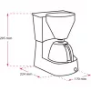 Easy , filter coffee machine black