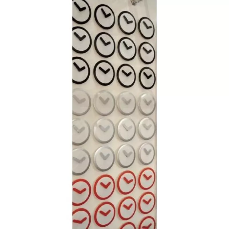 NeXtime klok 2615zi Focus, Ø25 cm, Wall, White/ Silver