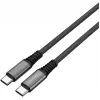 4smarts PremiumCord - USB Cable - USB-C (M) to USB-C (M) - USB 2.0 - 20 V - 5 A - 1.5 m - USB-Power Supply (100 W) - Black