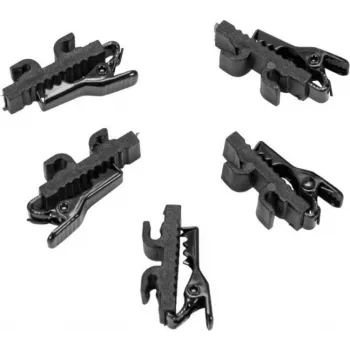 Cable clip Omnitronic MK2 Black — pack of 5 for securing audio and power cables