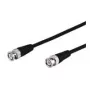 Wentronic Goobay BNC Connection Cable, Black, 5 m - BNC-Plug > BNC-Plug (50087)