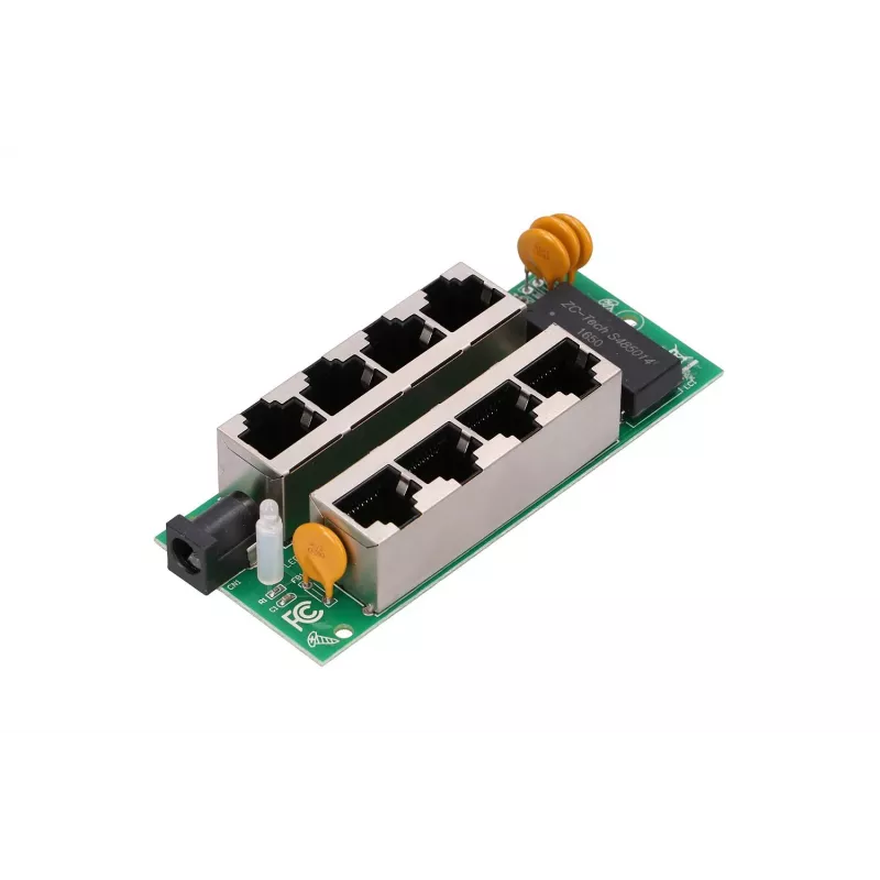 PoE Injector Extralink Gigabit 4-Port, 4x 1000Mb/s RJ45, 48V, Blue/Black