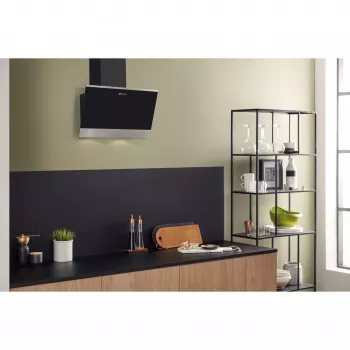Wall-mounted Extractor Hood Bauknecht RBHVP 63 LM K Black Stainless Steel 647 m³/h