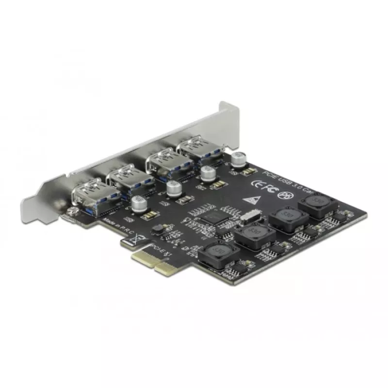 Delock PCI Express x1 Karte to 4 x external USB Type-A Socket SuperSpeed USB