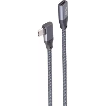 ShiverPeaks SHVP BS13-56010 - USB 3.2 Cable 90° C Plug to Socket 0.5 m - Cable - Digital/Data (BS13-56010)