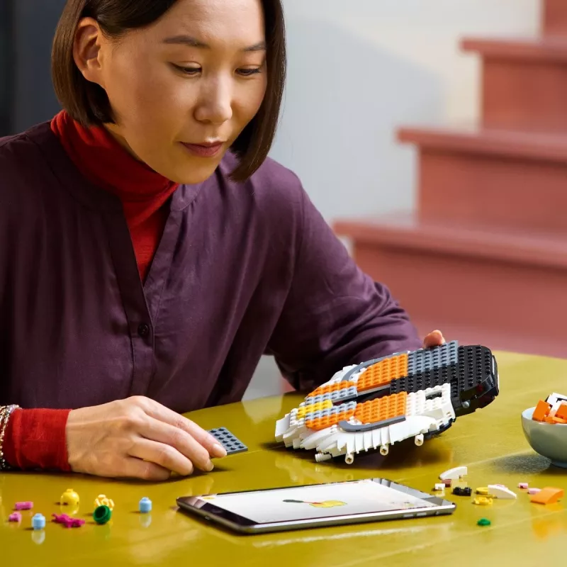 Construction toy LEGO Art Fauna Collection Tiger set 31217 - buildable tiger model