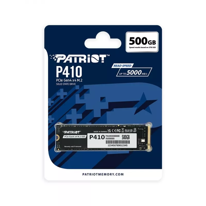 SSD disk Patriot 500GB M.2 PCIe 4.0 P410