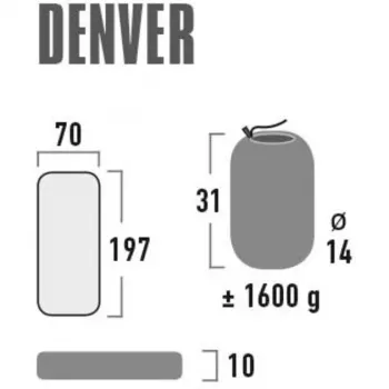 Camping-air mattress Denver 41027 (citronella)