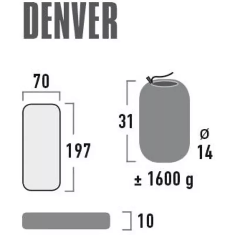 Camping-air mattress Denver 41027 (citronella)