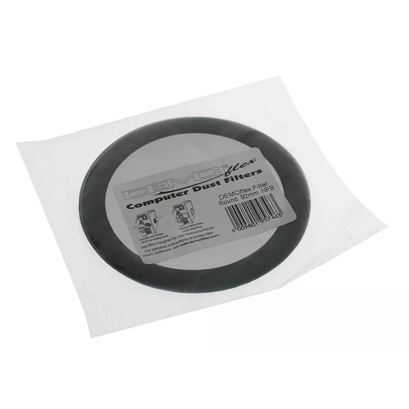 Dust filter DEMCiflex DF0015 for computer cases, round 109 mm (black)