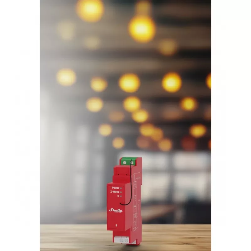 Solid-state relay Shelly Qubino Wave PRO 1PM Red 16A 110-240V