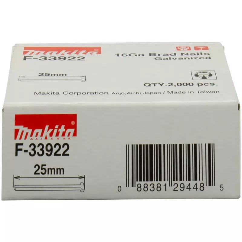 Makita dowel nails - 2000 pieces - 2.8 mm - Length 25 mm