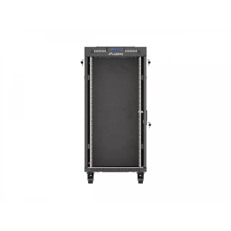 Freestanding rack cabinet LANBERG FF01-6624-12BL 24U 19 inch 600×600 mm, IP20, 1200 kg, black