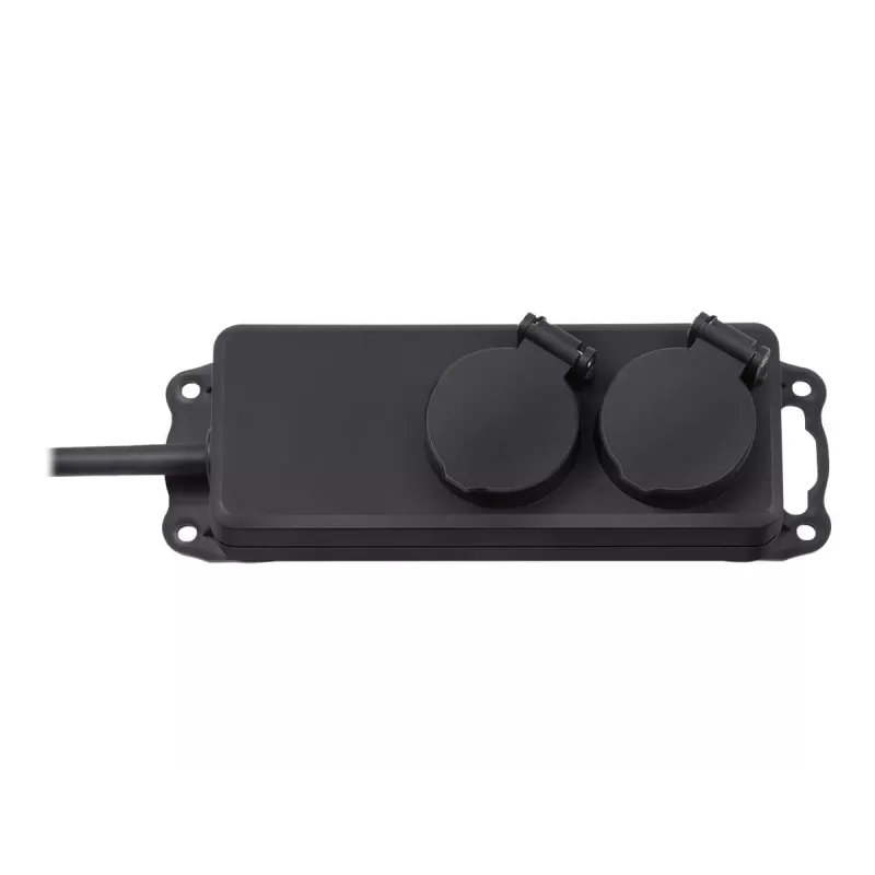 Brennenstuhl Extension socket IP44 2-way black 2,0mH07RN-F 3G1,5 - Extension Cord - AC 230 V - output connectors: 2 - 2 m (1159930)