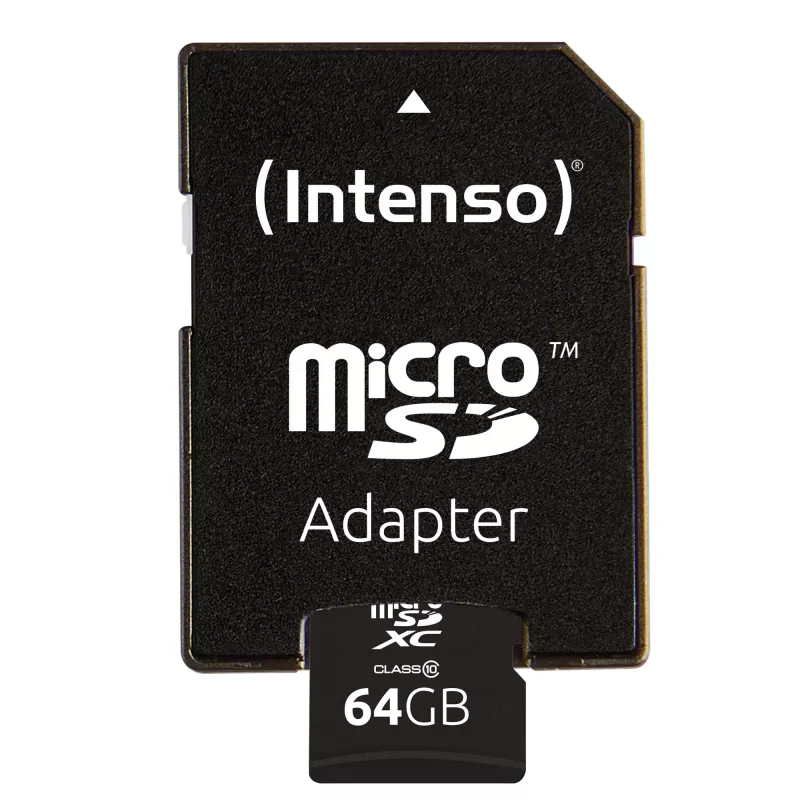 MicroSD Card Intenso 64GB MicroSDXC Class 10