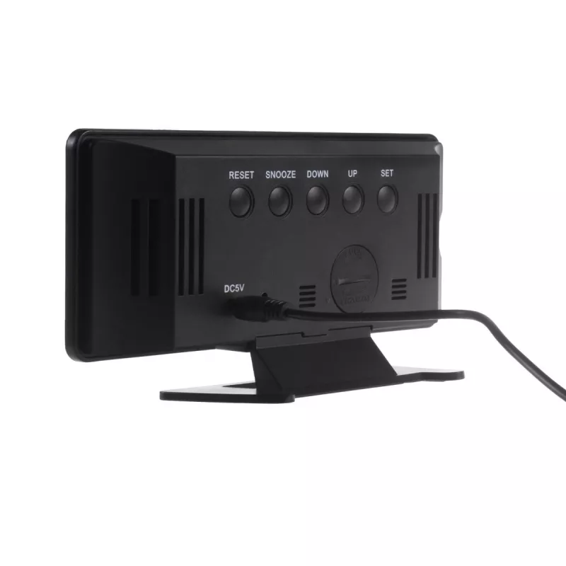 Digital LED alarm clock GreenBlue GB395 with temperature display