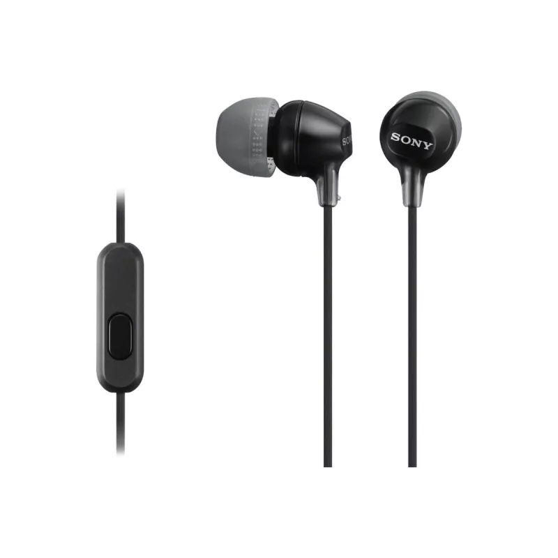 Sony MDR-EX15AP, Wired, 8 - 22000 Hz, Calls/Music, 3 g, Headset, Black