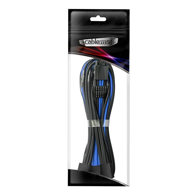 Power cable CableMod PRO ModMesh 12VHPWR to 8‑Pin PCIe, 45 cm, black/blue
