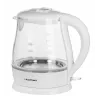 Electric kettle BLAUPUNKT 1 L 1630 W White — glass body, 360° base, button lid