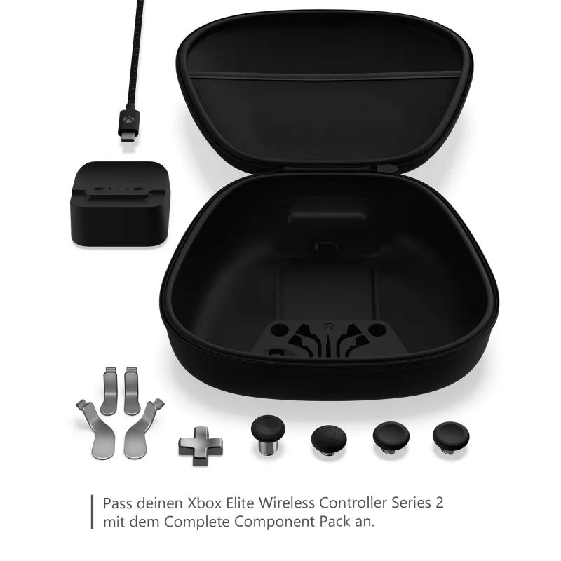 Gaming controller attachment Microsoft Xbox Elite Wireless Controller Series 2 Complete Component Pack Black Silver
