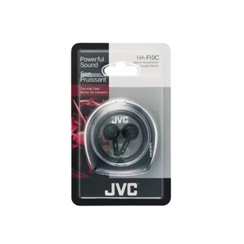 JVC Ear Bud Headphone Headphones Wired In-ear Music Black