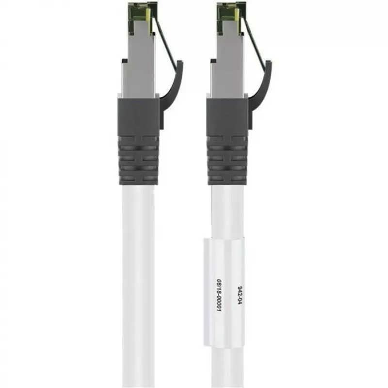 Wentronic 55127 - 5 M - Cat8.1 - S/FTP (S-STP) - RJ-45 - RJ-45 - White