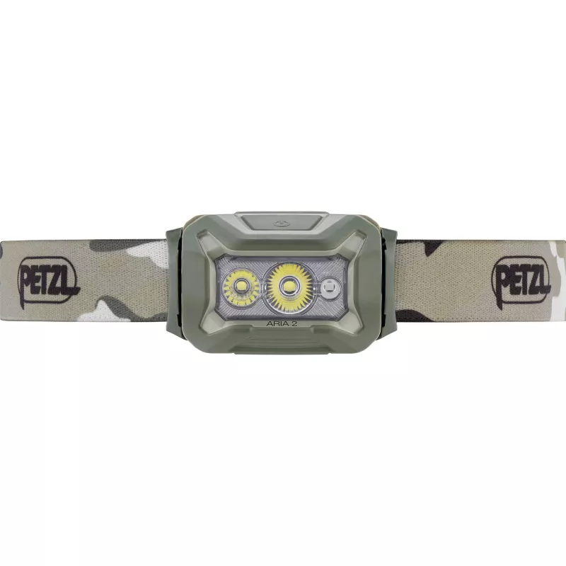 Headlamp PETZL Aria 2 rgb-desert — rechargeable 200 lumens