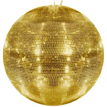 Mirror Ball EUROLITE 75 cm gold — disco mirror sphere for lighting effects