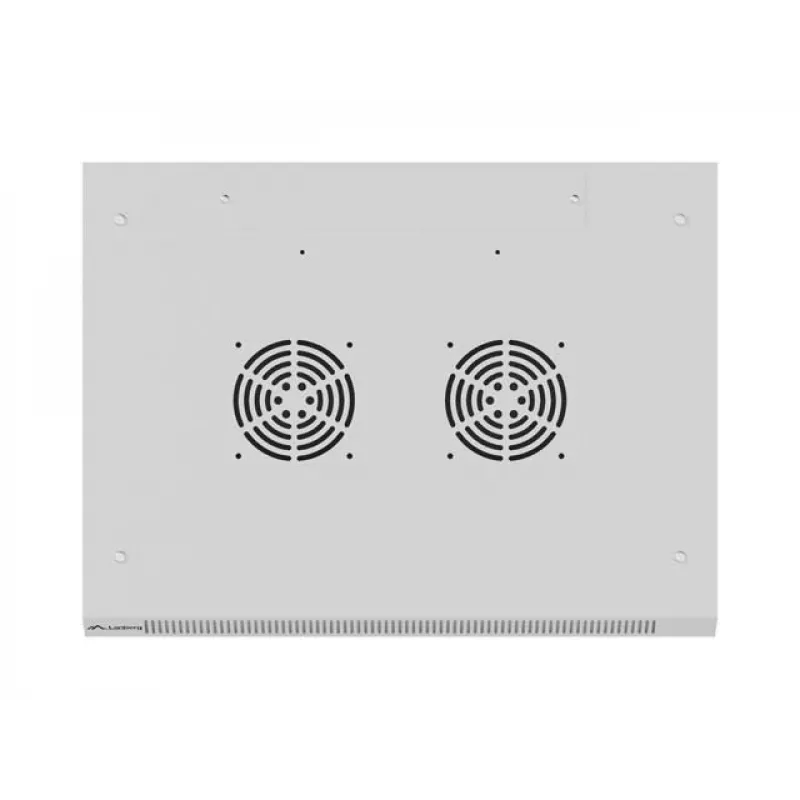 Lanberg WF01-6404-23S 19 inch 4U Wall-Mount Rack Cabinet 600x450 mm Grey Perforated Door Flat Pack