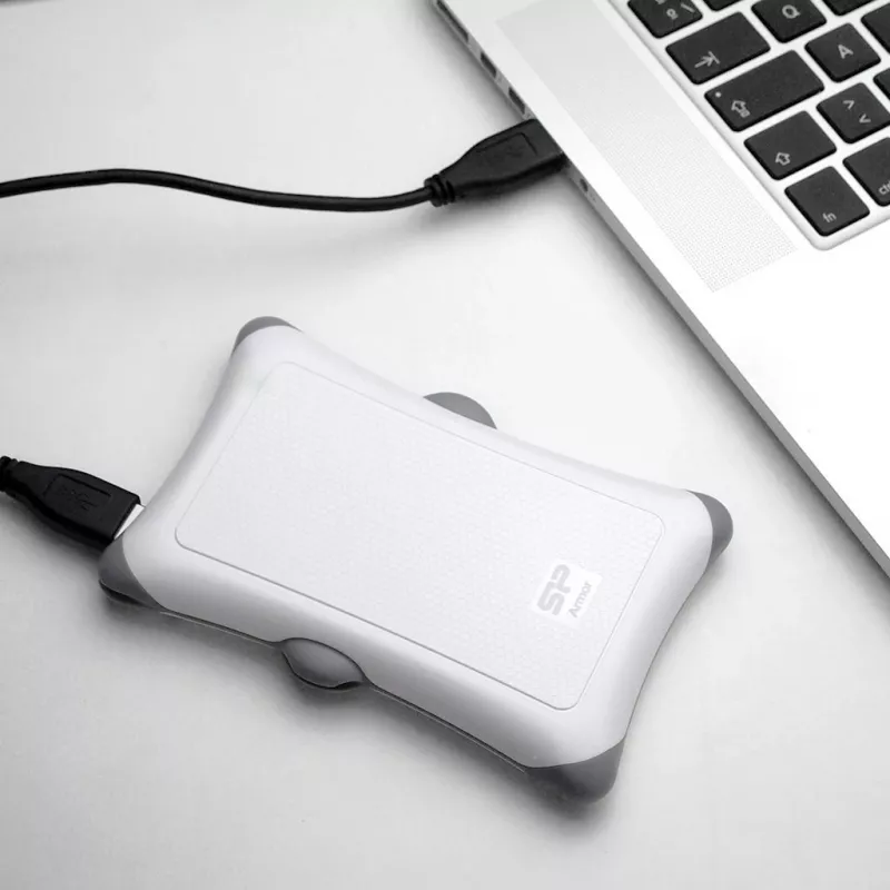 External HDD Silicon Power Armor A30 1TB USB 3.2 Gen 1, 2.5 inch HDD, white, USB Type-A
