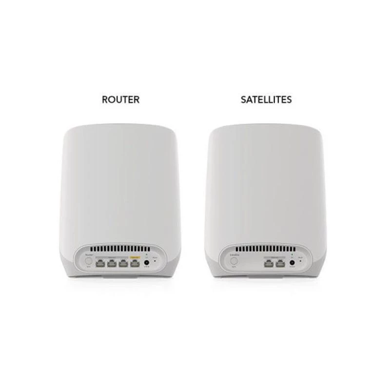 NETGEAR Orbi RBK762S Tri-band (2.4 GHz / 5 GHz / 5 GHz) Wi-Fi 6 (802.11ax) White 5 Internal