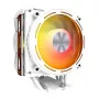 Processor cooler Darkflash E400 PLUS (white) — active air cooling for CPU, tower design, single-fan configuration