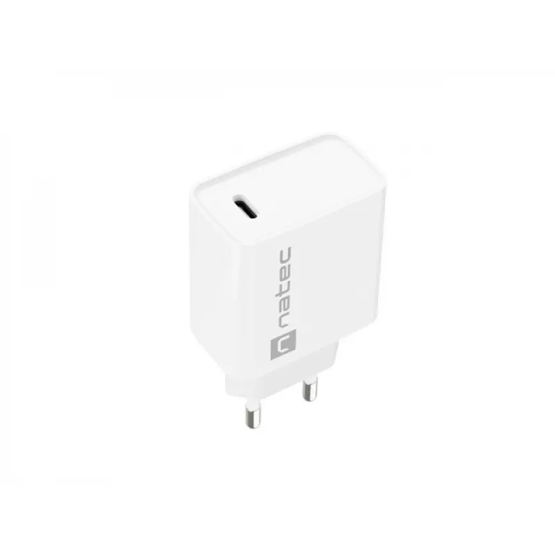 Indoor USB-C Fast Charger NATEC RIBERA 12V 20W Quick Charge 3.0 White