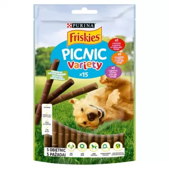 Wet dog food pouch Purina Nestlé FRISKIES Picnic Variety 126 g — adult, lamb/beef, 126 g sachet