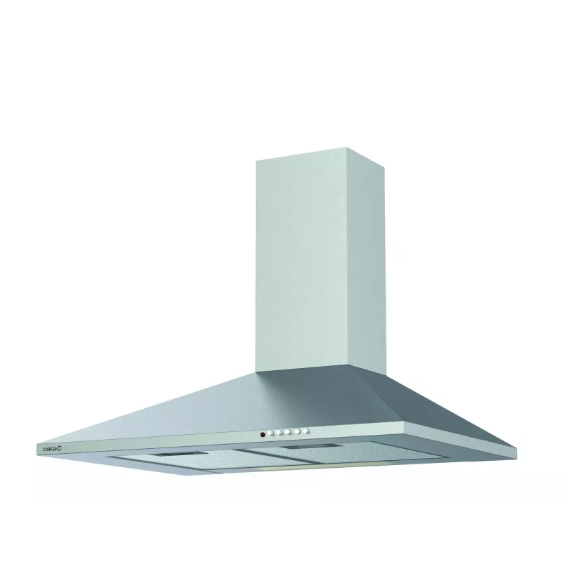 Wall-mounted extractor hood CATA VK 6000 X, stainless steel, aluminium grease filter, 395 m³/h, 150 mm