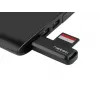 Card reader NATEC Scarab 2 USB 3.2 Gen 1 Type-A — MicroSD/SD support, 5000 Mbit/s, black
