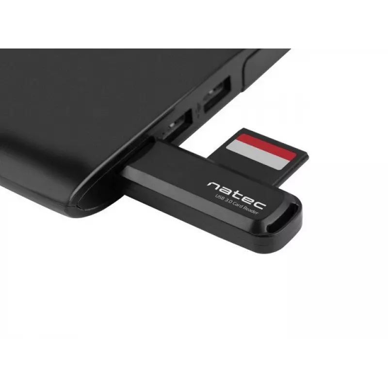 Card reader NATEC Scarab 2 USB 3.2 Gen 1 Type-A — MicroSD/SD support, 5000 Mbit/s, black