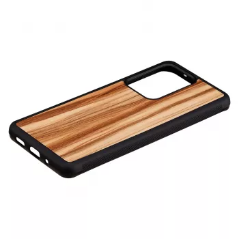 Phone case man and wood for Samsung Galaxy S20 Ultra — cappuccino black