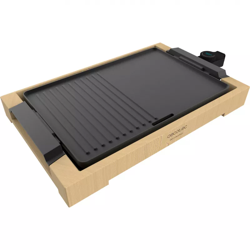 Electric grill CECOTEC Tasty&Grill 2000 Bamboo Black — model 3058, compact countertop grill