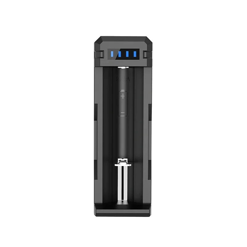 Battery charger XTAR SC1 single‑slot USB‑C for Li‑ion 18650 cells, 1‑bay, black
