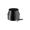 TEFAL Pot Set, 4 pcs | L7649453 Ingenio Ultimate | 16/18/20 cm | Aluminum | Black