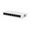 Unmanaged Switch GEMBIRD NSW-G8-01 — 8× Gigabit Ethernet (10/100/1000), White, DC 5V