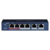 Hikvision DS-3E0106HP-E Network Links Unmanaged Fast Ethernet (10/100) PoE Support Blue