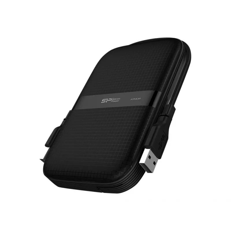 External Hard Drive Silicon Power 2GB USB 3.2 Armor A60 Black