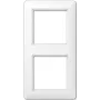 Wall-mounted switch frame Jung AS 582 BF WW White, thermoplastic, 80.5×151.5 mm