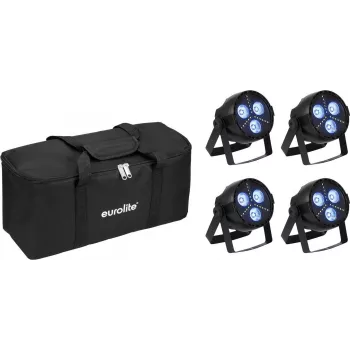 LED PAR Light Set EUROLITE 20000949 4x Hybrid Spot with Soft-Bag